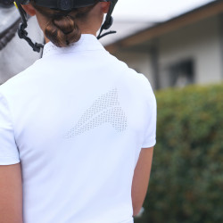 Polo de competição de manga curta Euro-Star Isabeau infantil Branco Polo de competição de manga curta Euro-Star Isabeau infantil Branco