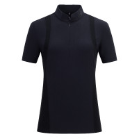 Polo de competição de mangas curtas Euro-Star Milou feminino Preto