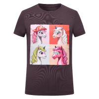 T-shirt de manga curta Imperial Riding Enjoy criança Chocolate Castanho
