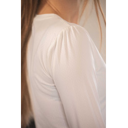 T-shirt Pénélope Techty Cha mulher Cru Branco T-shirt Pénélope Techty Cha mulher Cru Branco