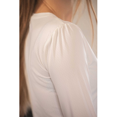T-shirt Pénélope Techty Cha mulher Cru Branco T-shirt Pénélope Techty Cha mulher Cru Branco