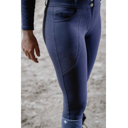 Calças de equitação femininas Equithème Elsa com silicone