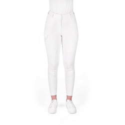 Calças de equitação femininas Equithème Elsa com silicone