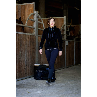 Calças de equitação femininas Equithème Elsa com silicone