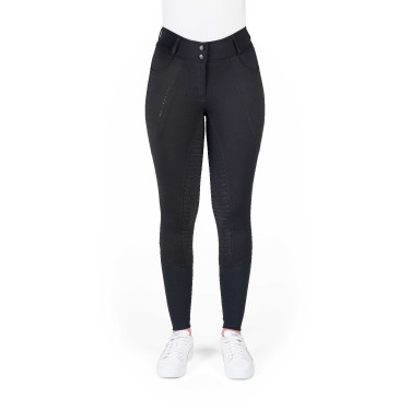 Calças de equitação femininas Equithème Elsa com silicone