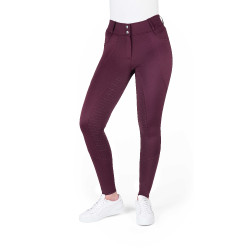 Calças de equitação femininas Equithème Elsa com silicone