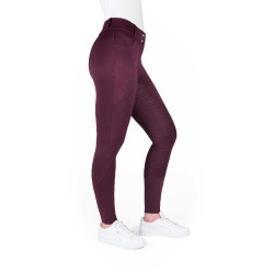 Calças de equitação femininas Equithème Elsa com silicone