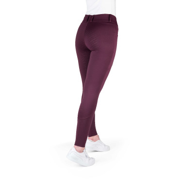 Calças de equitação femininas Equithème Elsa com silicone