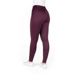 Calças de equitação femininas Equithème Elsa com silicone
