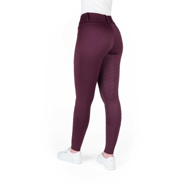 Calças de equitação femininas Equithème Elsa com silicone