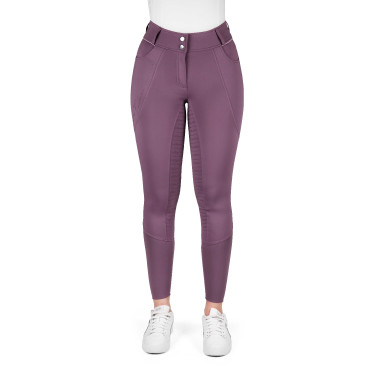 Calças de equitação femininas Equithème Elsa com silicone