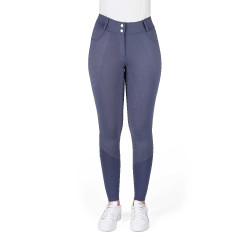 Calças de equitação femininas Equithème Elsa com silicone