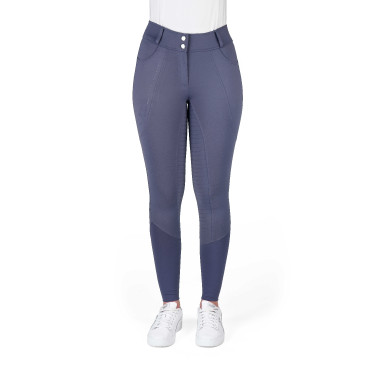 Calças de equitação femininas Equithème Elsa com silicone