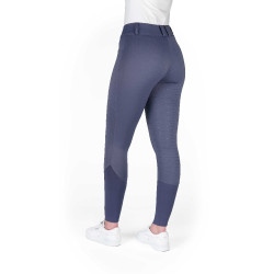 Calças de equitação femininas Equithème Elsa com silicone