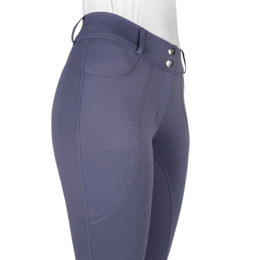 Calças de equitação femininas Equithème Elsa com silicone