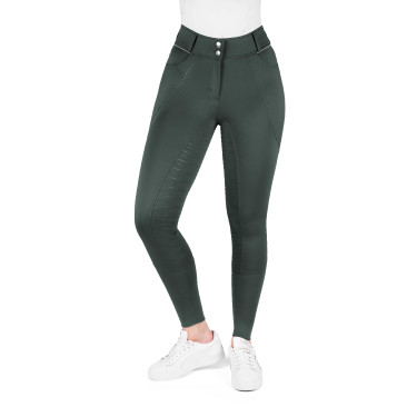 Calças de equitação femininas Equithème Elsa com silicone