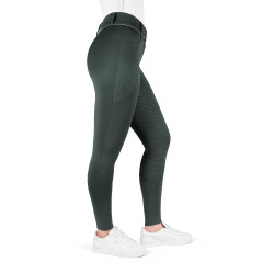 Calças de equitação femininas Equithème Elsa com silicone