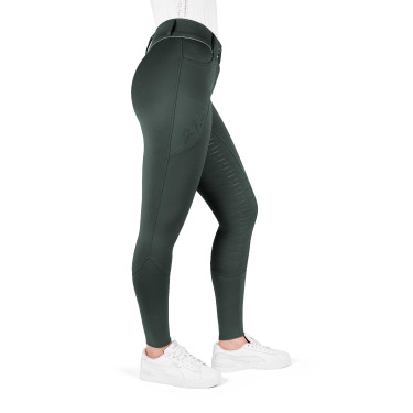 Calças de equitação femininas Equithème Elsa com silicone