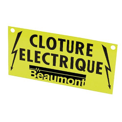 Placa de sinalização cerca Beaumont