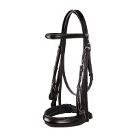 Bridão de adestramento em couro Dressage Equestro Castanho escuro