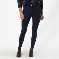 Calça de equitação HV Polo Femmy FullGrip feminina mulher Marinho Azul-marinho