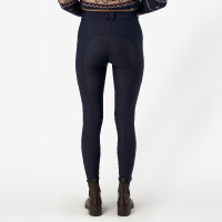 Calça de equitação HV Polo Femmy FullGrip feminina mulher Marinho Azul-marinho