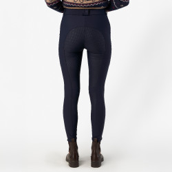 Calça de equitação HV Polo Femmy FullGrip feminina mulher Marinho Azul-marinho