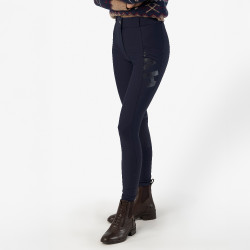 Calça de equitação HV Polo Femmy FullGrip feminina mulher Marinho Azul-marinho