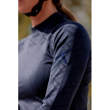 Camisola térmica sem costuras K by Equithème K-Agility mulher Marinho Azul-marinho