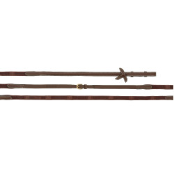 Rendas de couro e borracha K by Equithème K-Touch Castanho