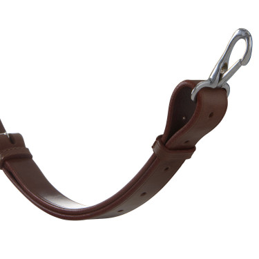 Martingale com colar em couro com fivelas ajustáveis Castanho escuro