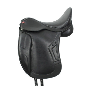 Sela de dressage Brindisi em couro PU Preto Sela de dressage Brindisi em couro PU Preto