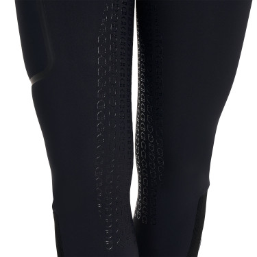 Calças slim fit femininas de cintura alta Equestro Ridertechnology full grip