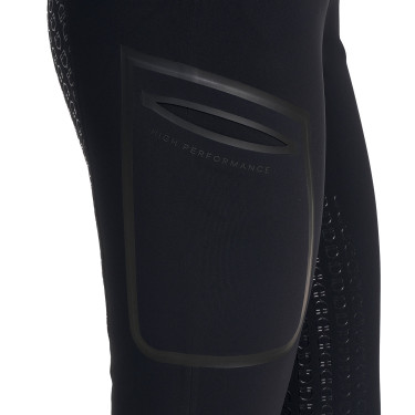 Calças slim fit femininas de cintura alta Equestro Ridertechnology full grip