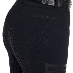 Calças slim fit femininas de cintura alta Equestro Ridertechnology full grip