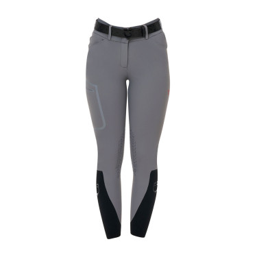 Calça slim fit feminina cintura alta Equestro Ridertechnology costuras termosoldadas