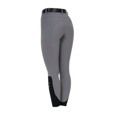 Calça slim fit feminina cintura alta Equestro Ridertechnology costuras termosoldadas