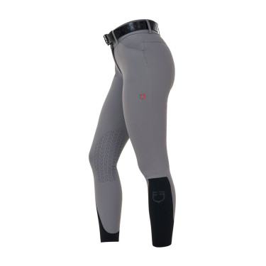 Calça slim fit feminina cintura alta Equestro Ridertechnology costuras termosoldadas