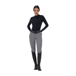 Calça slim fit feminina cintura alta Equestro Ridertechnology costuras termosoldadas