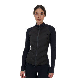 Casaco técnico feminino Equestro Ridertechnology Hybrid Preto