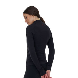 Casaco técnico feminino Equestro Ridertechnology Hybrid Preto