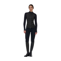 Casaco técnico feminino Equestro Ridertechnology Hybrid Preto
