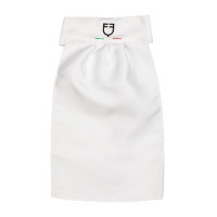 Plastron de competição com logotipo bordado Equestro X Fise Branco