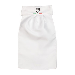 Plastron de competição com logotipo bordado Equestro X Fise Branco