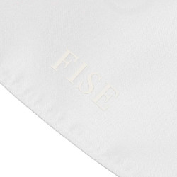 Plastron de competição com logotipo bordado Equestro X Fise Branco