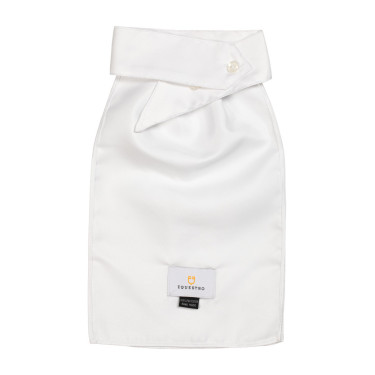 Plastron de competição com logotipo bordado Equestro X Fise Branco
