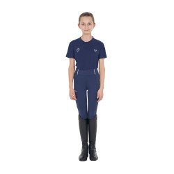 T-shirt unissex infantil corte slim Equestro X Fise Blazer marinho Azul-marinho