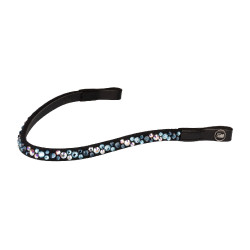 Frontal com strass modelo Spirit Preto / azul