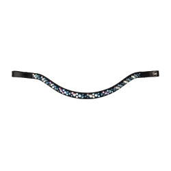 Frontal com strass modelo Spirit Preto / azul