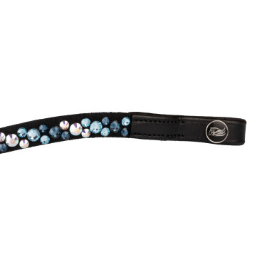 Frontal com strass modelo Spirit Preto / azul